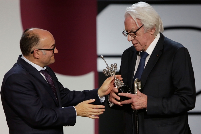 Donald Sutherland: ''Siento una gran alegría de estar aquí con vosotros''