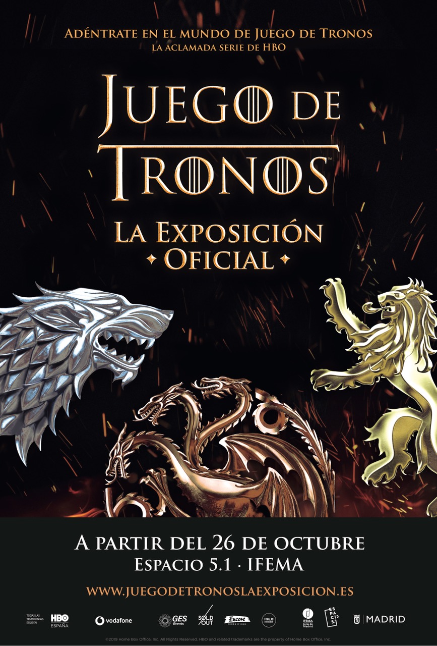 La exposición oficial de Juego de Tronos abre sus puertas este sábado en Madrid