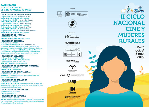 El Ministerio de Agricultura, Pesca y Alimentación organiza el II Ciclo Nacional Cine y Mujeres Rurales con proyecciones en 9 autonomías
