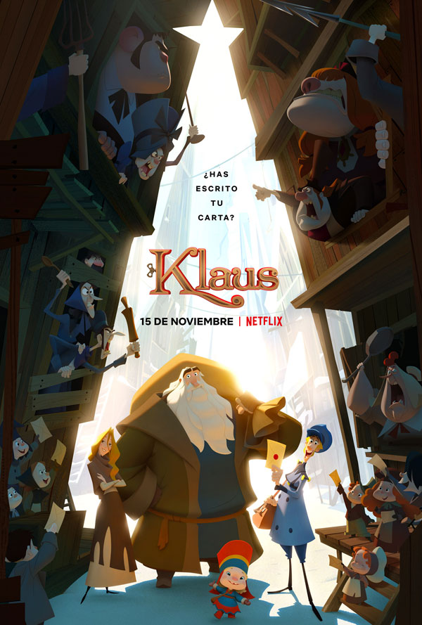 Quim Gutiérrez, Belén Cuesta y Luis Tosar son Jesper, Alva y Klaus en el primer largometraje de animación familiar de Netflix