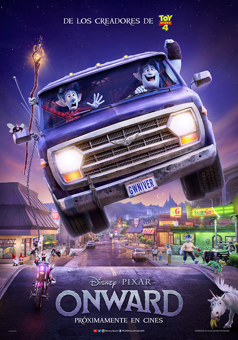 'Onward' de Disney Pixar se estrena el próximo 6 de marzo