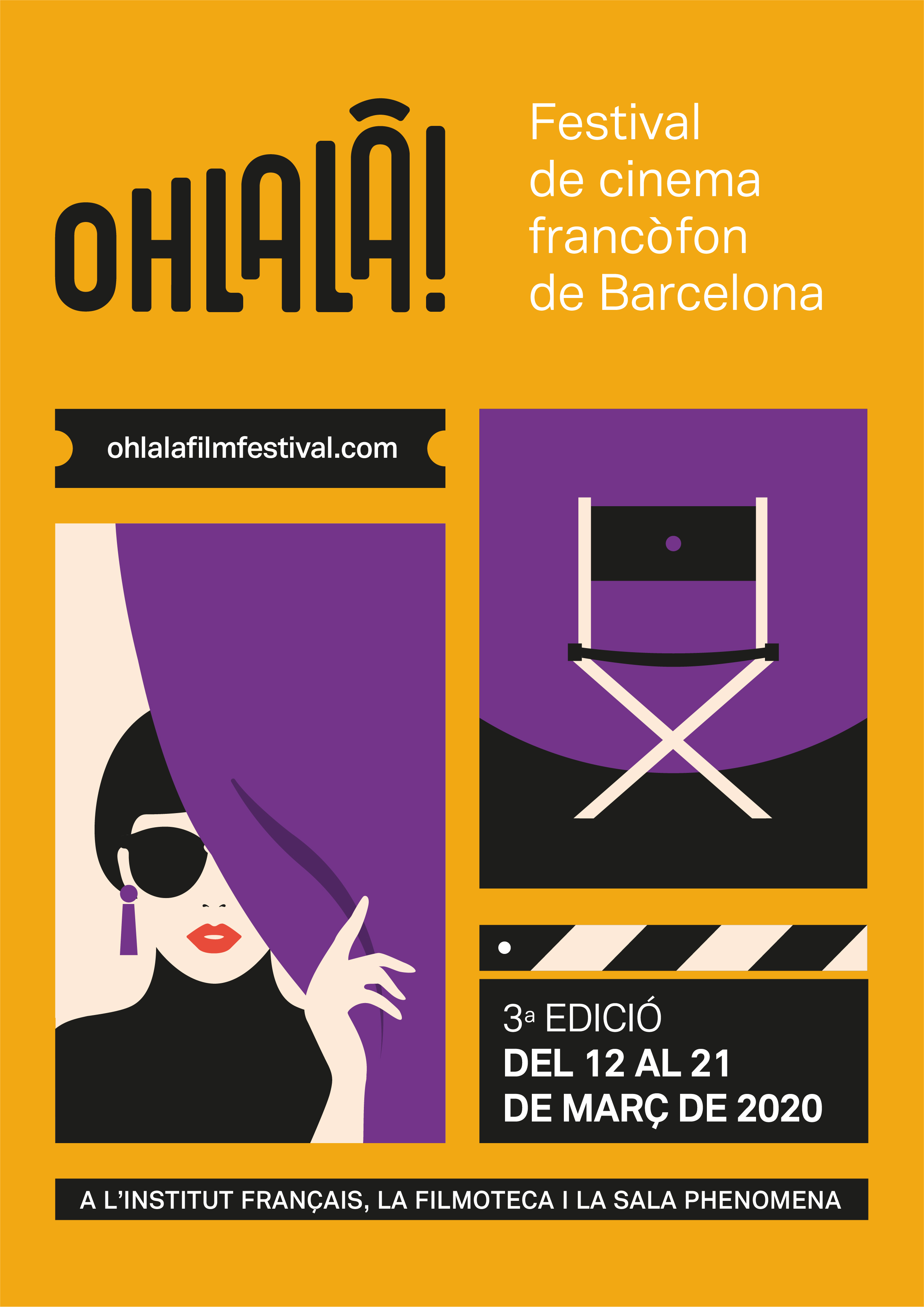 La tercera edición de Ohlalà! Festival de Cine Francófono de Barcelona se celebrará del 12 al 21 de marzo