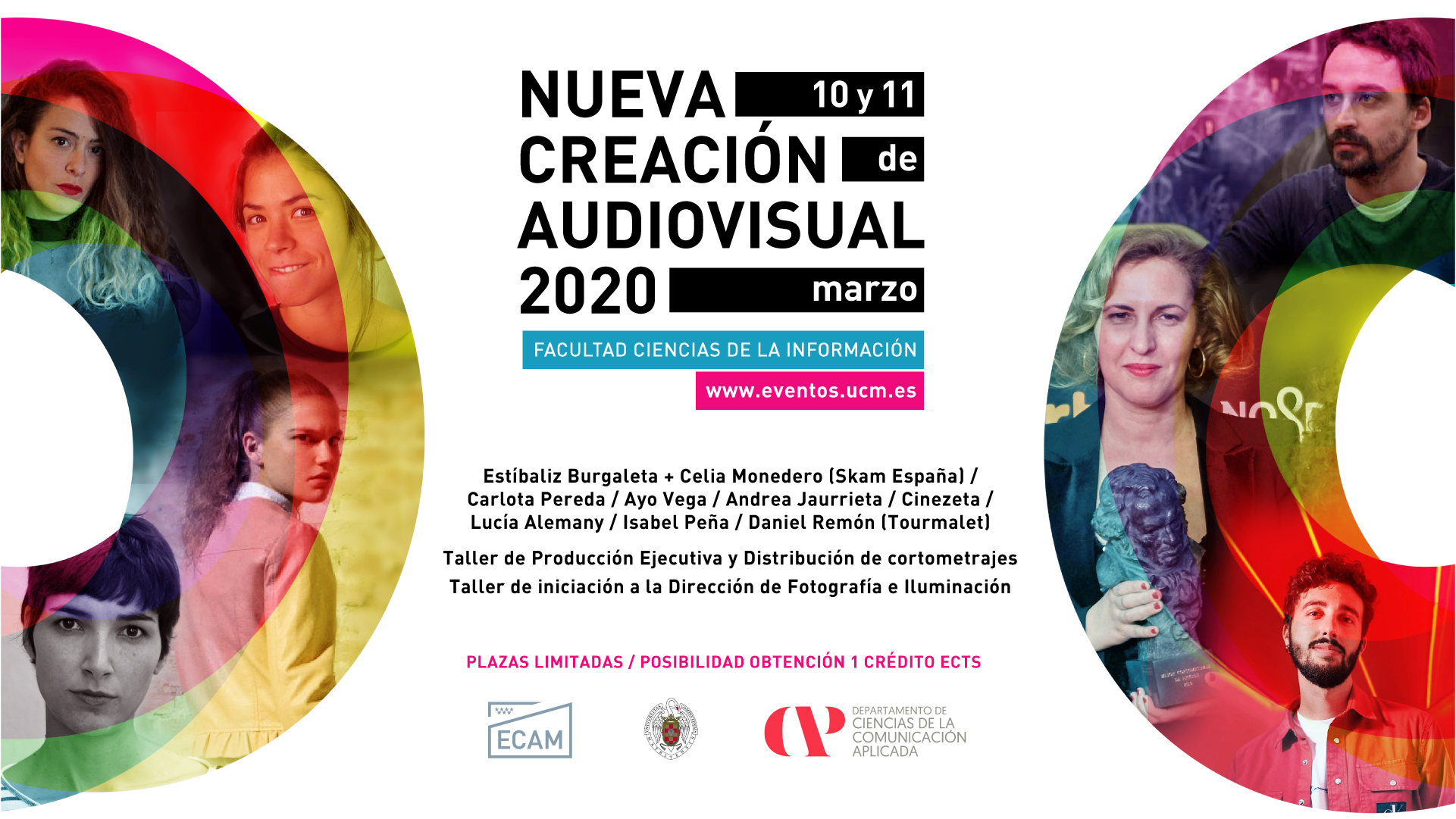 La Facultad de Ciencias de la Información acogerá los días 10 y 11 de marzo las terceras jornadas Nueva Creación Audiovisual 2020