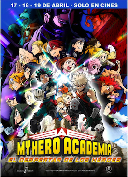 'My Hero Academia: El despertar de los Héroes', en abril en cines