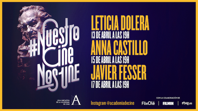 Leticia Dolera, Anna Castillo y Javier Fesser, en #NuestroCineNosUne