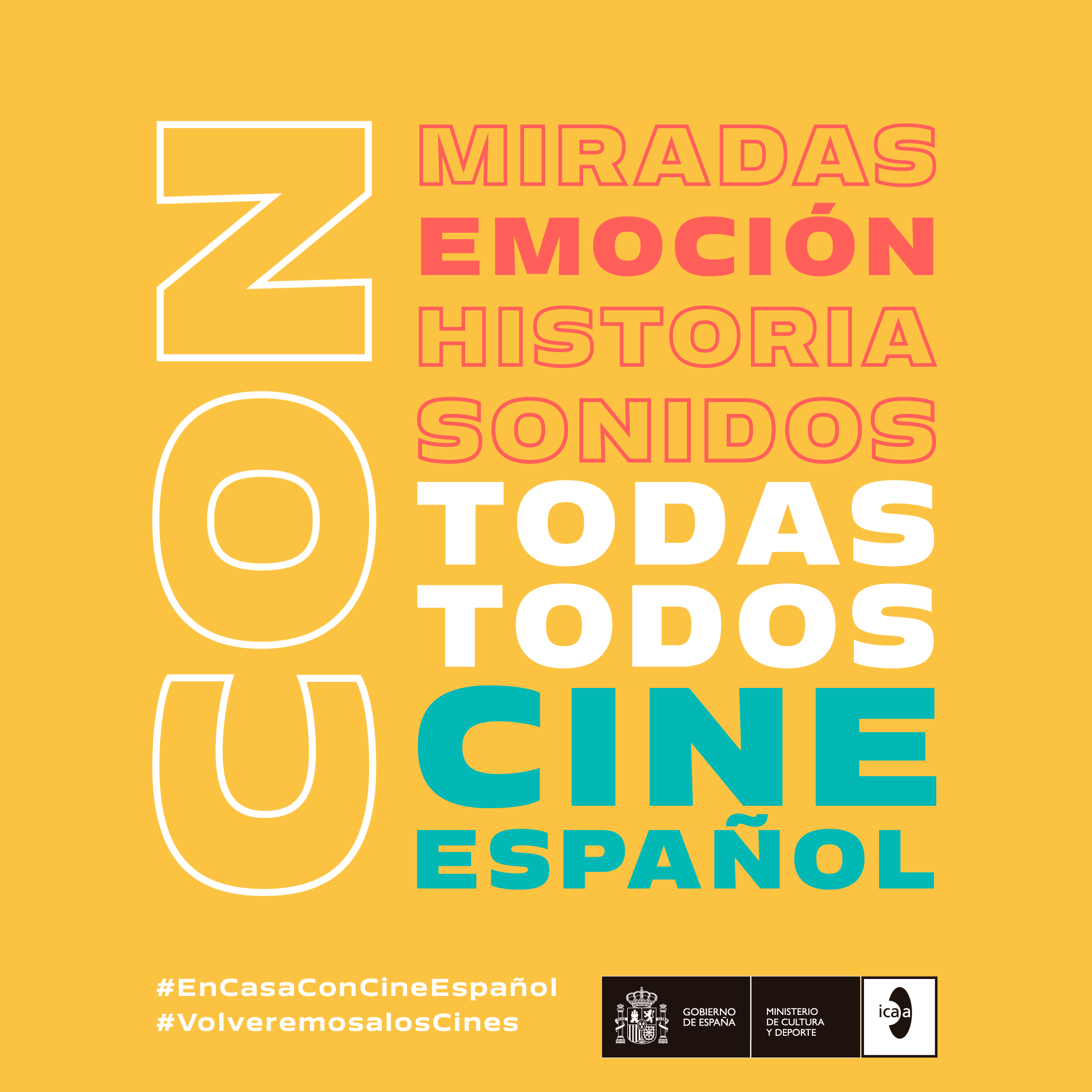 El ICAA lanza la campaña ‘Con Todas, Con Todos Con el Cine Español'