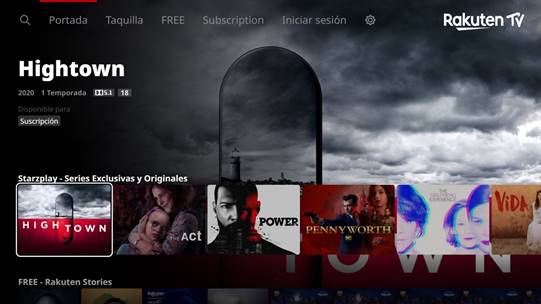 Rakuten TV lanza el servicio de suscripción STARZPLAY en la plataforma