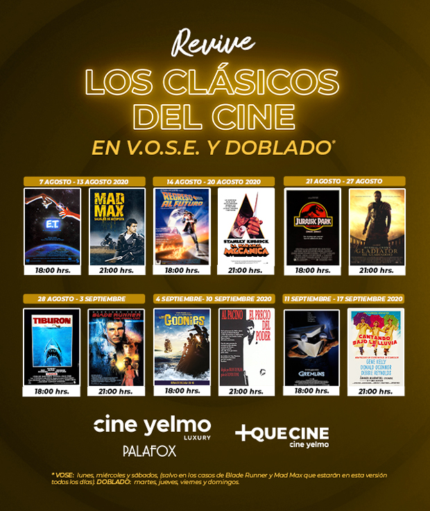 Revive los grandes clásicos del cine en Cine Yelmo Luxury Palafox de Madrid