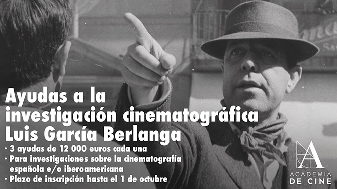 Abierta la convocatoria del 'Programa Luis García Berlanga de ayudas a la investigación cinematográfica'