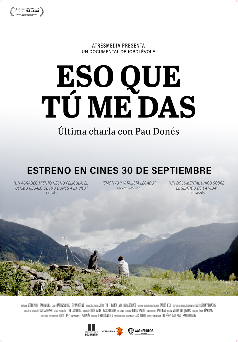 'Eso que tú me das' ya supera los 150.000 espectadores y se convierte en el documental español más visto en cine en los últimos 10 años