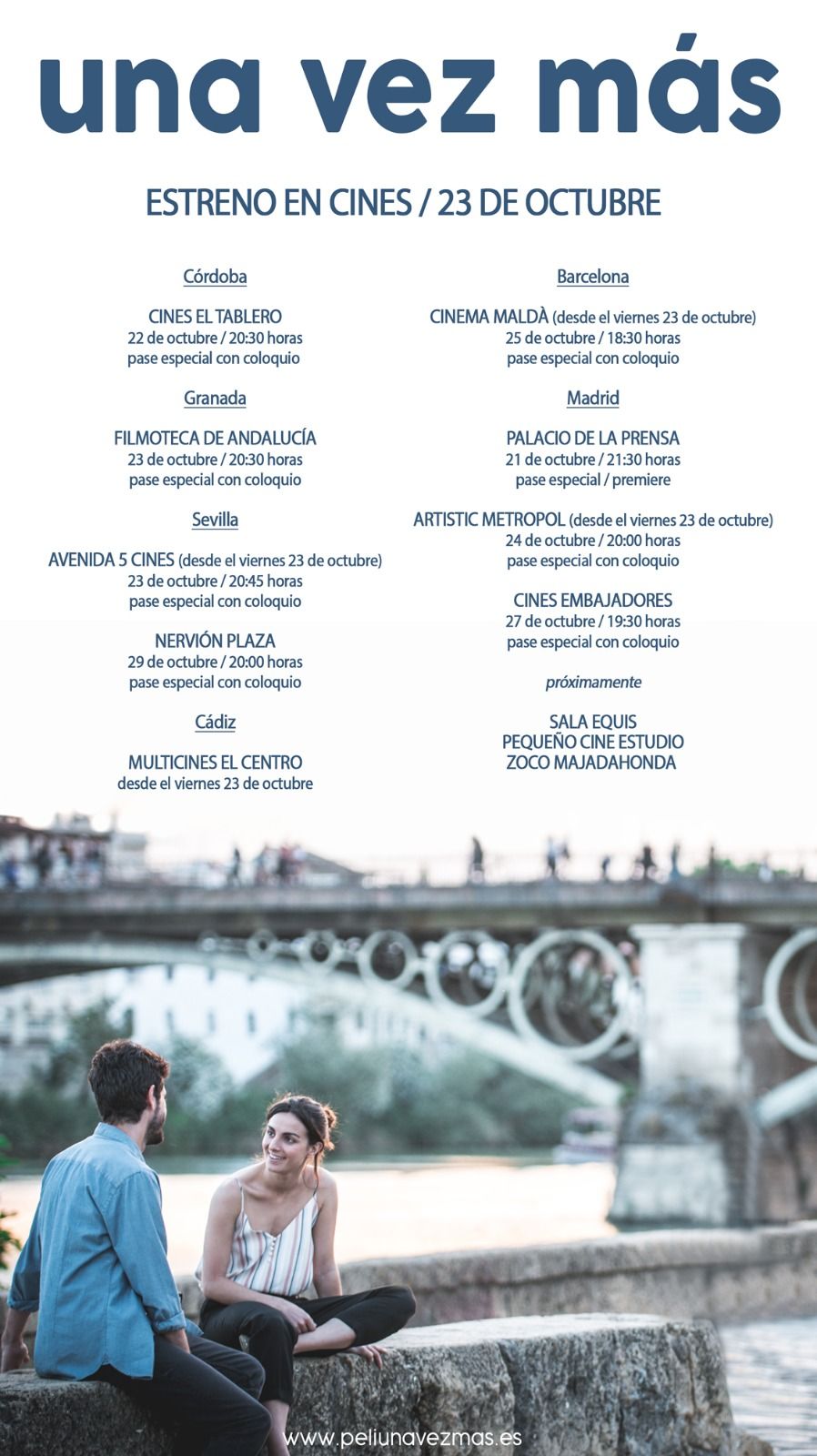 'Una vez Más' se estrena el viernes 23 de octubre