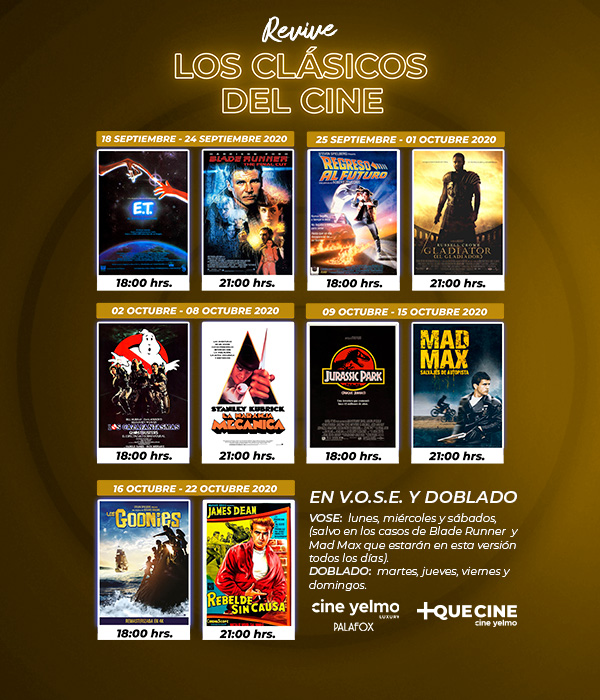 'Los Cazafantasmas' y 'La Naranja Mecánica' en el “Ciclo Clásico Palafox” de Cine Yelmo