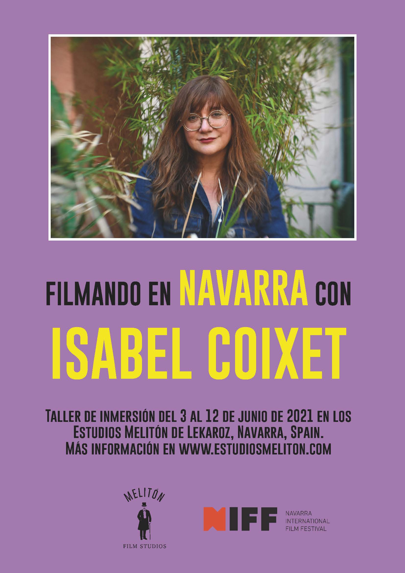 Abierto el plazo de inscripción de 'Filmando en Navarra con Isabel Coixet'