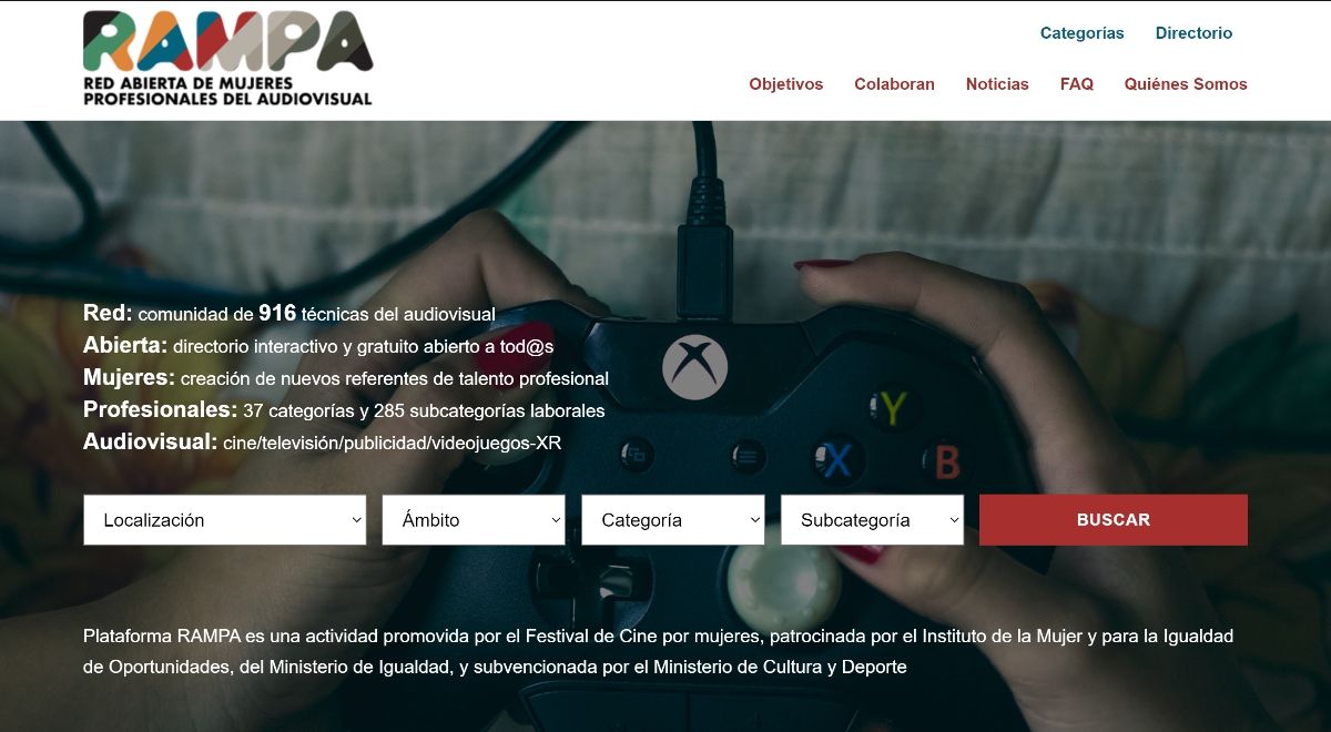 RAMPA organiza cinco encuentros profesionales para contribuir a la formación de las mujeres en el sector audiovisual
