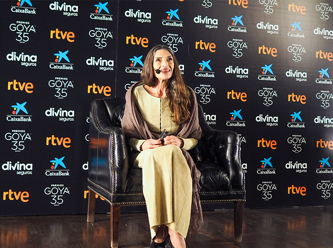 Ángela Molina: "El Goya de Honor me lo han procurado mis compañeros y eso es lo más noble".