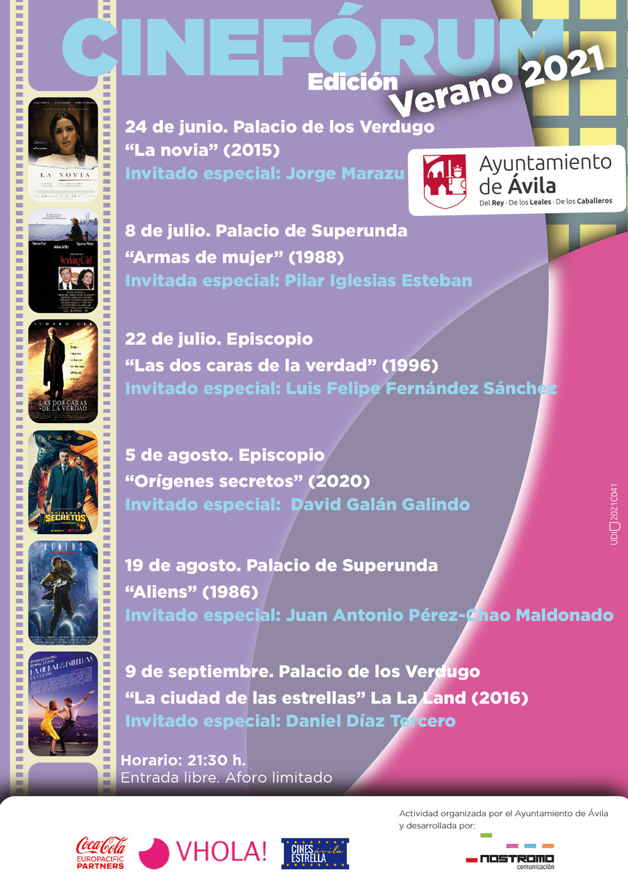 Ávila acoge el Cinefórum Edición verano 2021