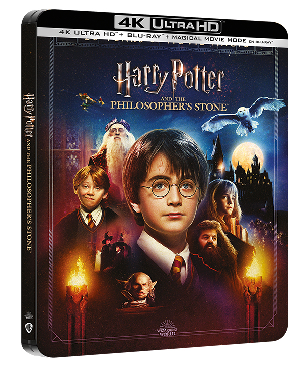 'Harry Potter y la Piedra Filosofal' llega el 25 de agosto en Steelbook 4K UHD +Blu-ray, Blu-ray y DVD