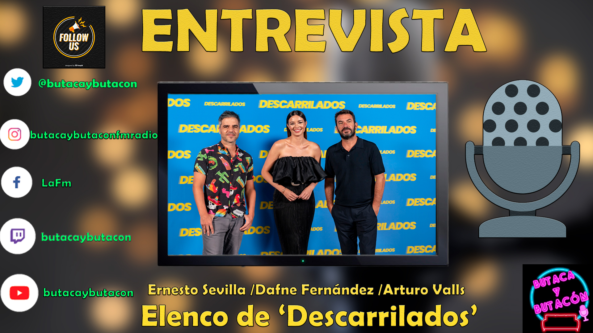 Dafne Fernández, Ernesto Sevilla y Arturo Valls nos hablan de 'Descarrilados'