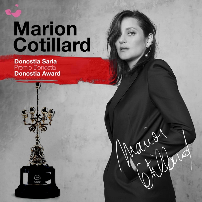 Marion Cotillard recibirá un Premio Donostia en la 69 edición del Festival de San Sebastián