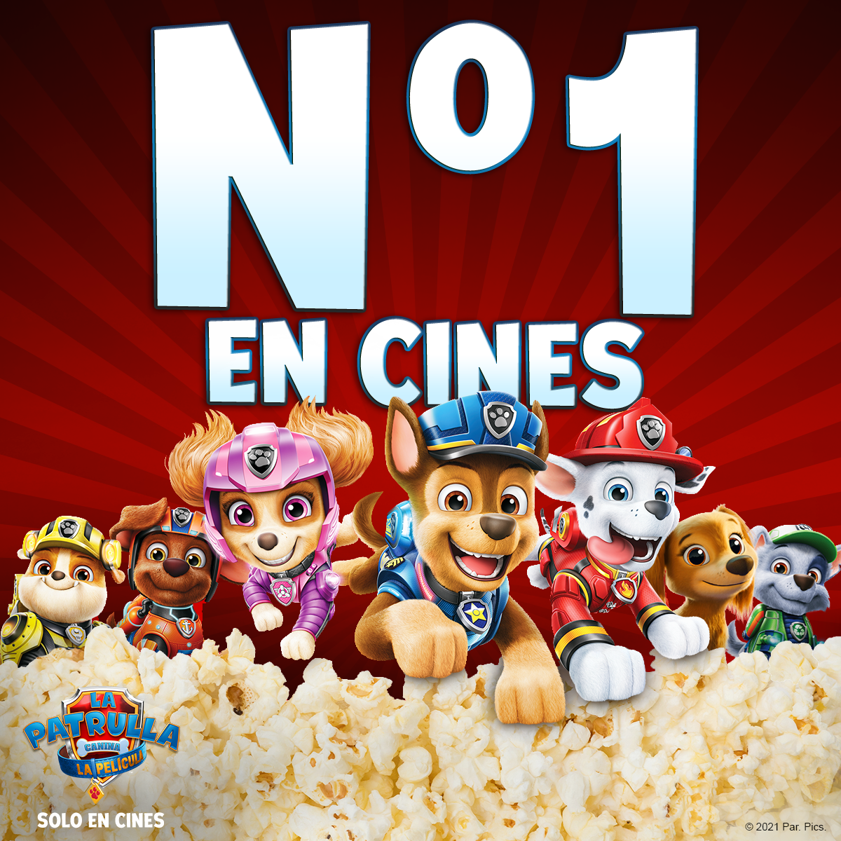 'La Patrulla Canina', Número 1 en taquilla durante el fin de semana