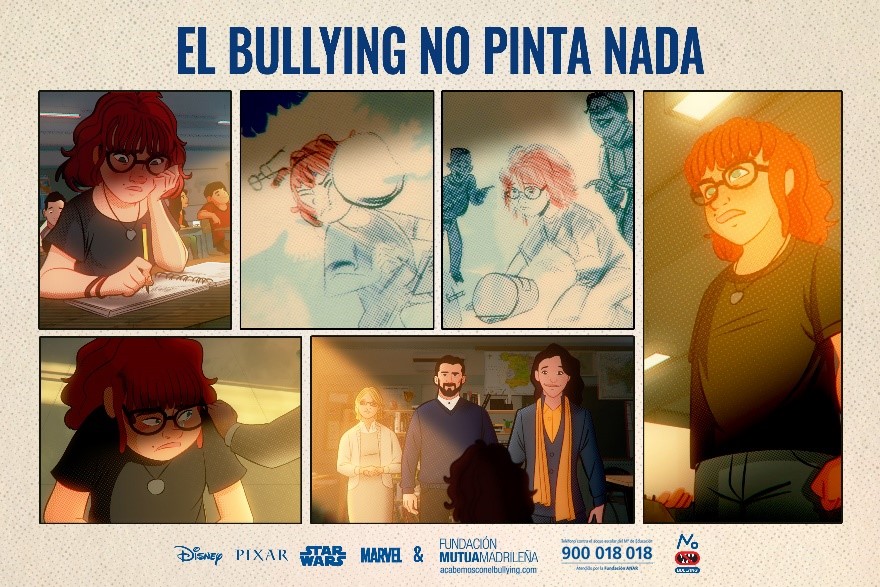 Fundación Mutua Madrileña y Disney alientan a las víctimas de acoso escolar a revelarlo y pedir ayuda