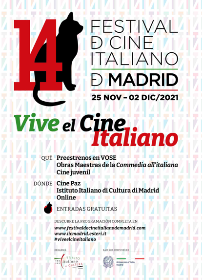 Vuelve el Festival de Cine Italiano de Madrid en su edición 14