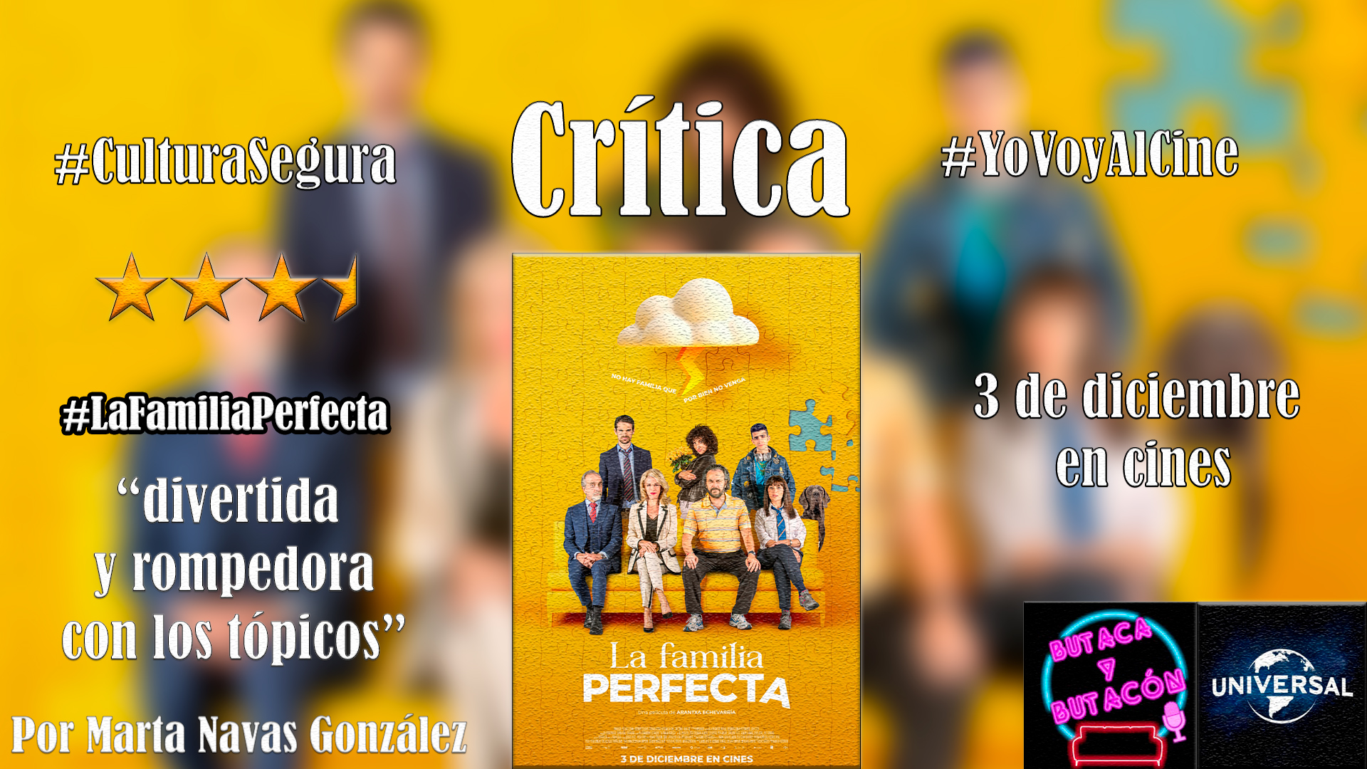 'La Familia Perfecta': comedia con un toque personal