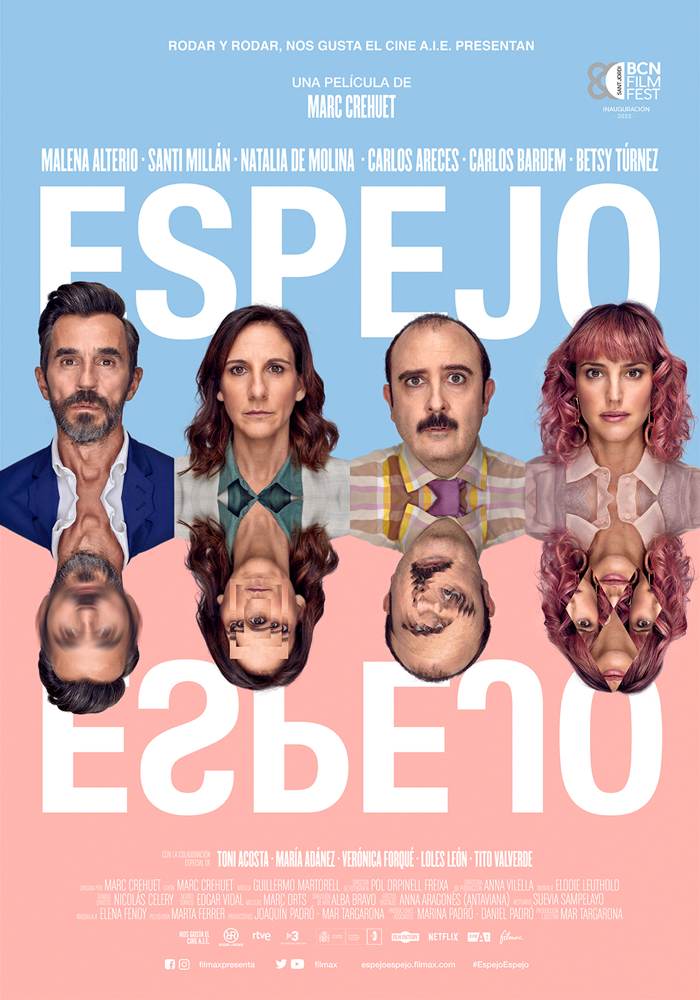 Carteles en exclusiva de los personajes de 'Espejo, Espejo'