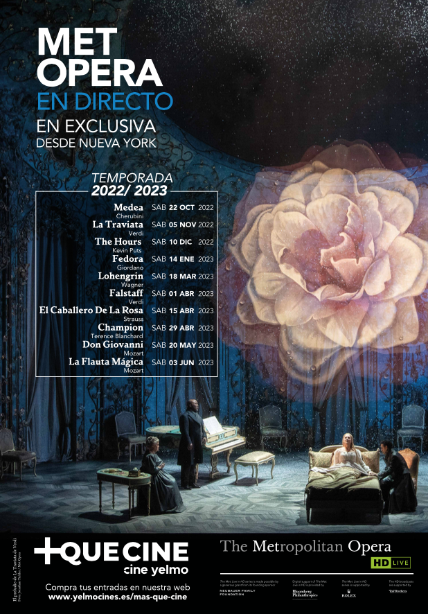 Cine Yelmo anuncia la nueva temporada 2022/2023 de ópera en directo y en exclusiva desde el Metropolitan Opera House de Nueva York