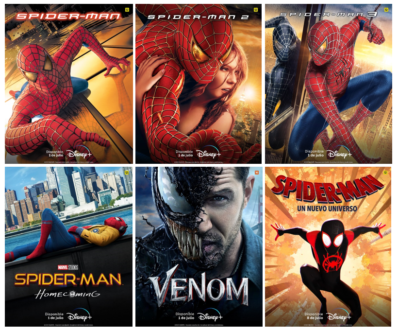 'Spider-Man' y 'Venom' llegan a Disney + en julio