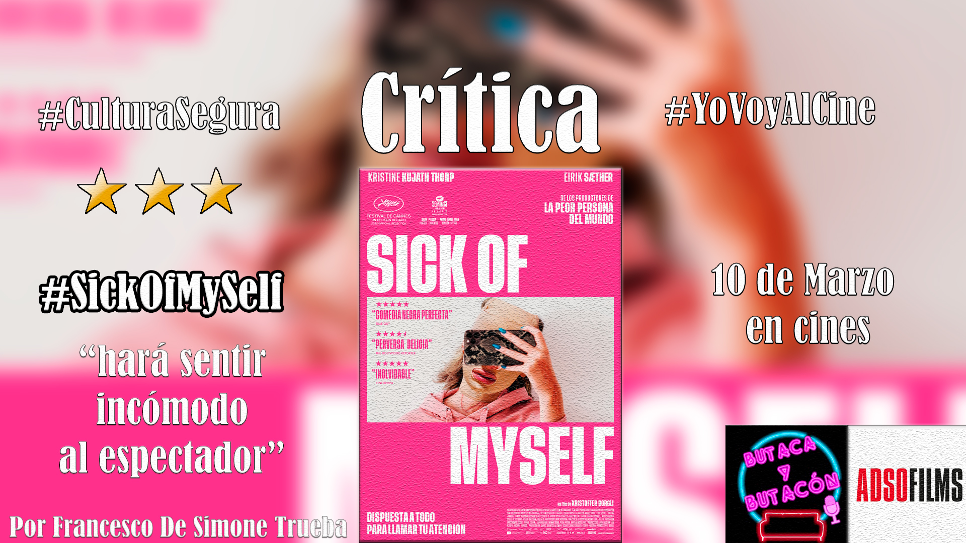 'Sick of myself': Narcisista en sí misma