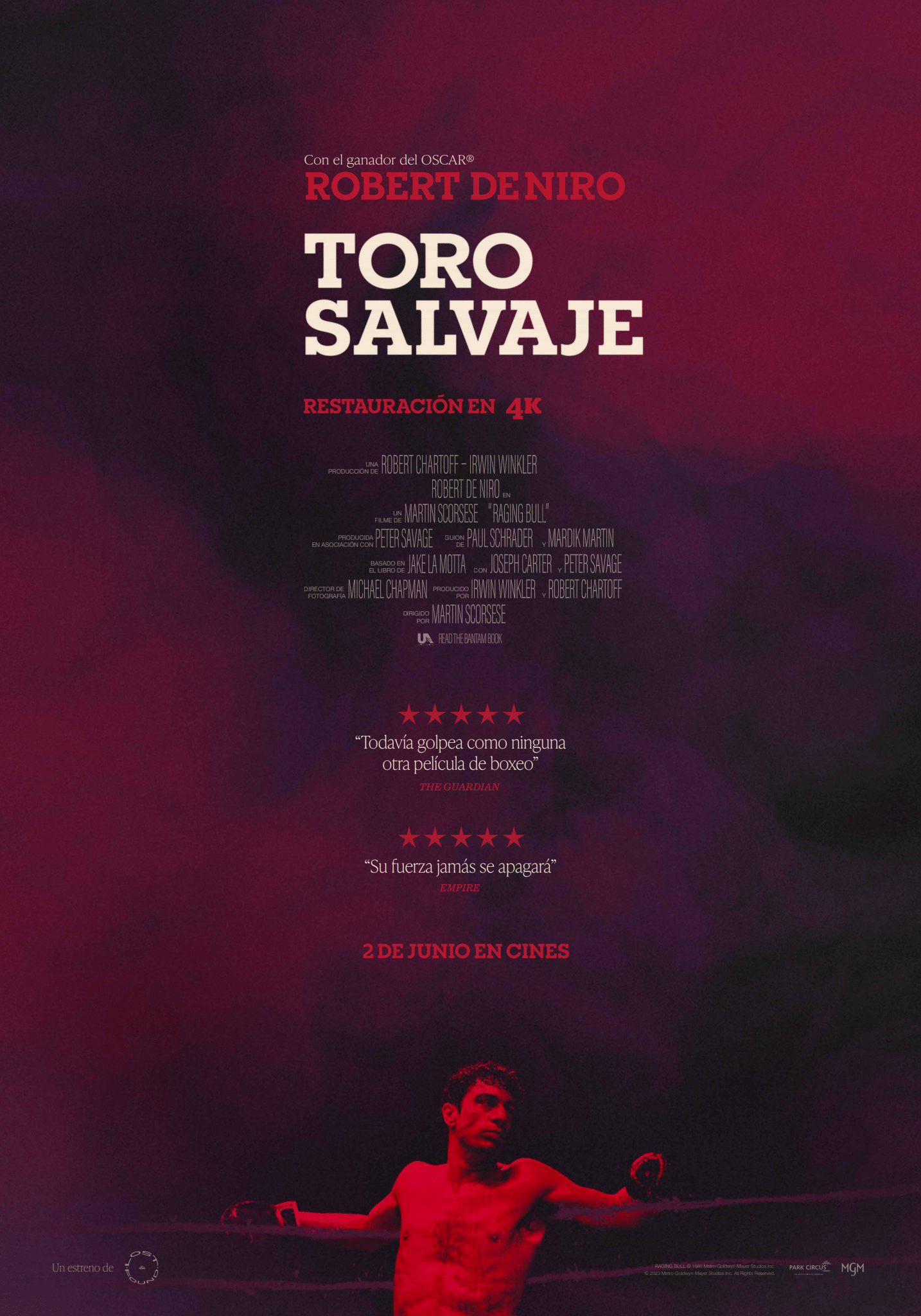 'Toro Salvaje' regresa a los cines con una espectacular remasterización en 4K