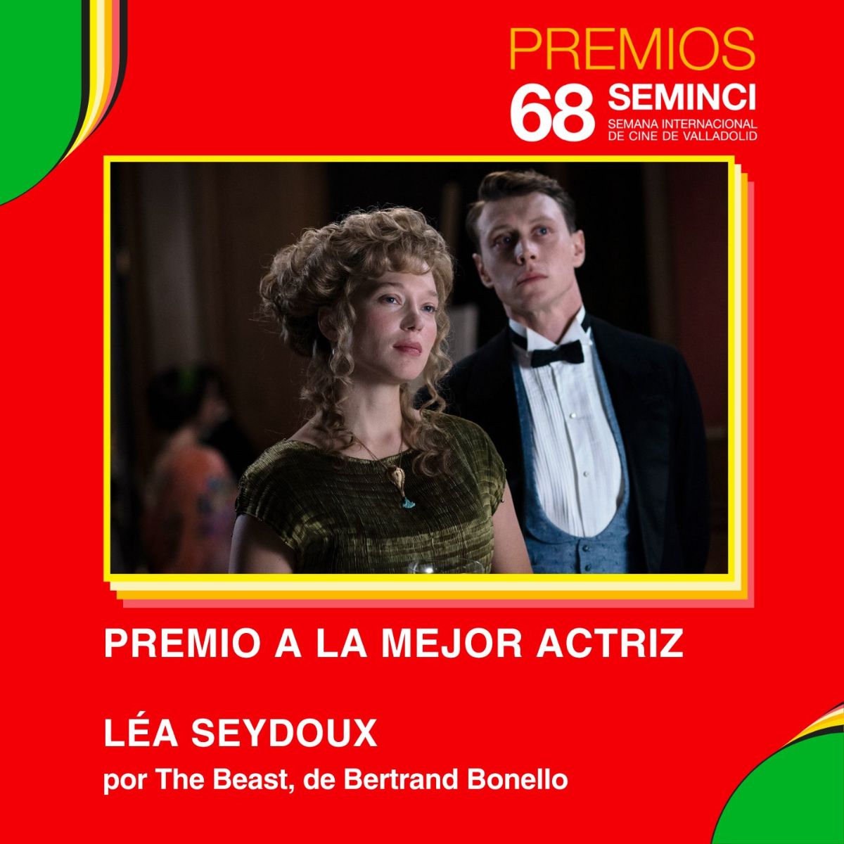 Léa Seydoux gana el Premio a Mejor Actriz por 'The Beast', de Bertrand Bonello, en la SEMINCI de Valladolid