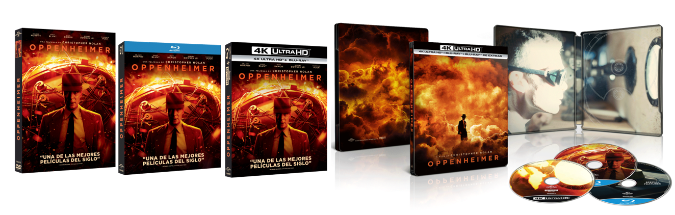 Oppenheimer'  Así es el Blu-ray, película Christopher Nolan