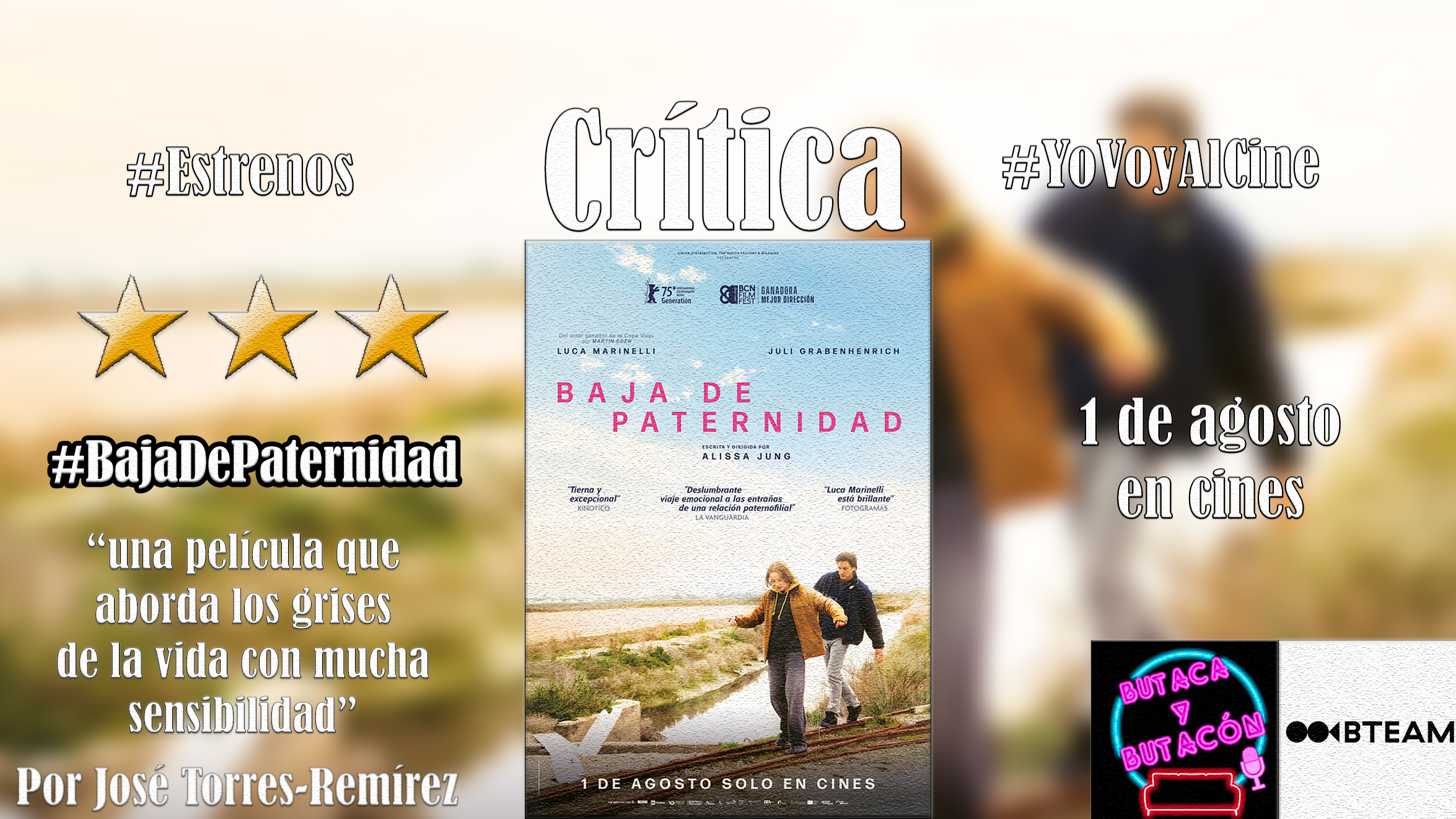 'Baja de Paternidad': las emociones a través de los grises de la vida