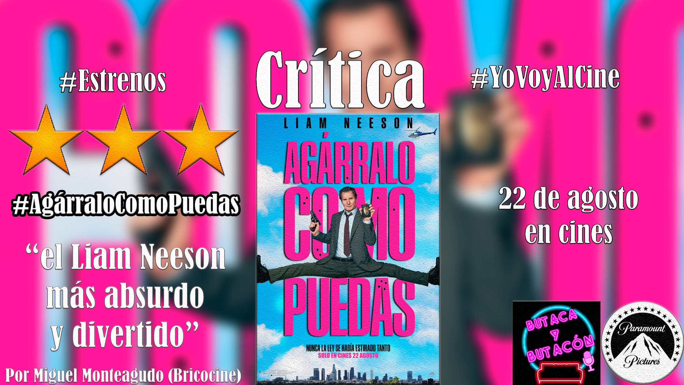 'Agárralo como Puedas': Nos ha descubierto al Liam Neeson más divertido y absurdo
