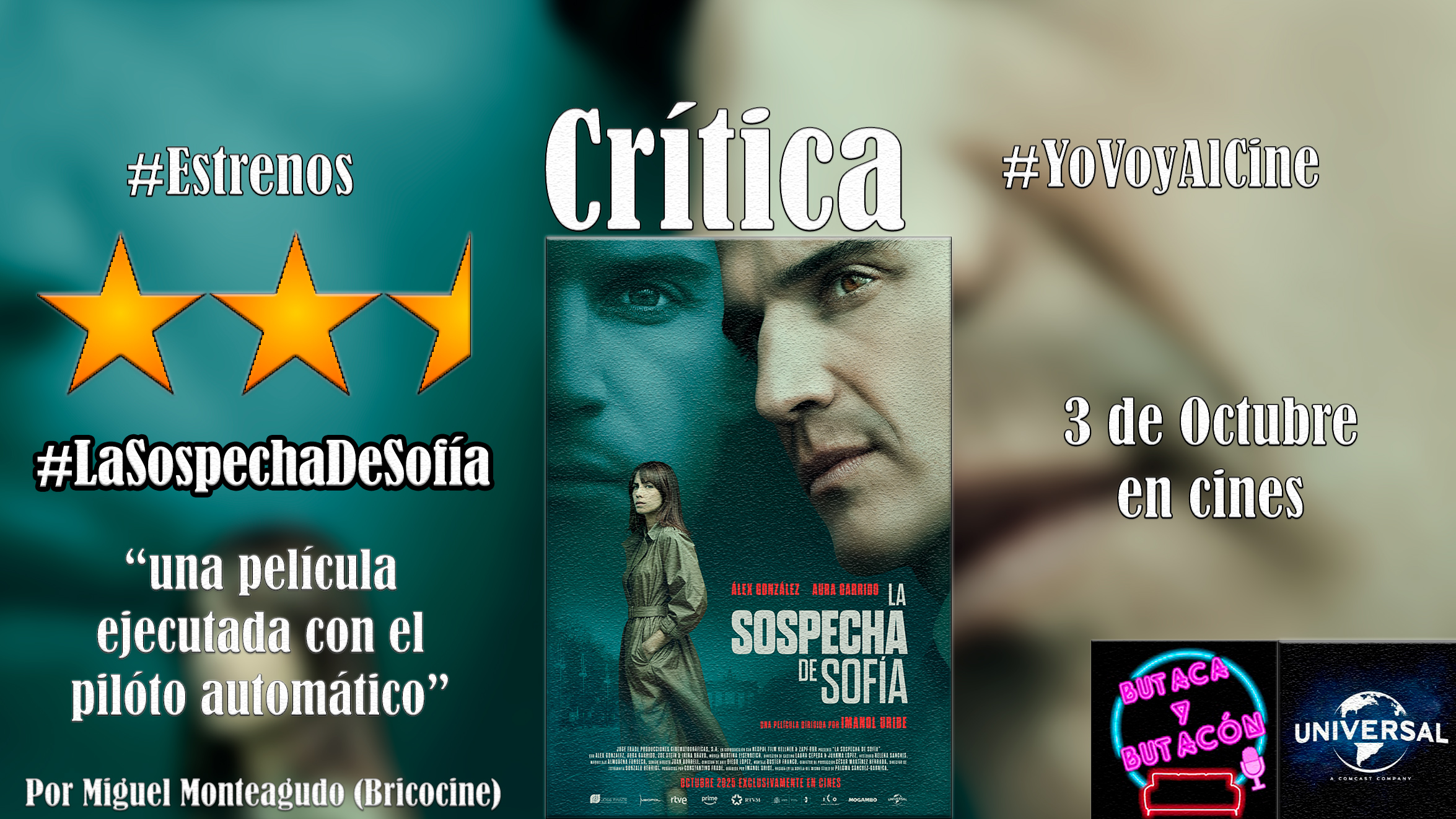 'La Sospecha de Sofía': Película de sobremesa realizada con el piloto automático