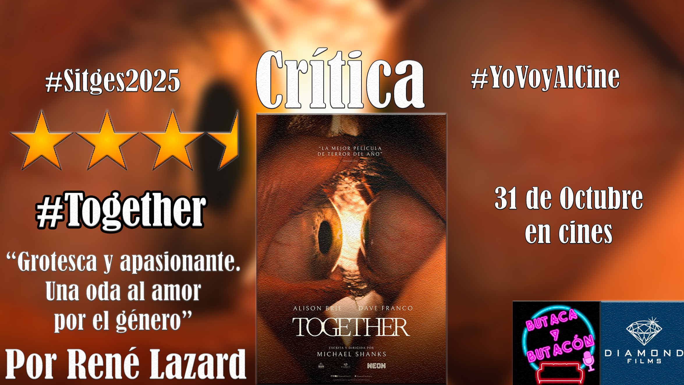 'Together': Grotescamente graciosa, apasionante y muy entretenida