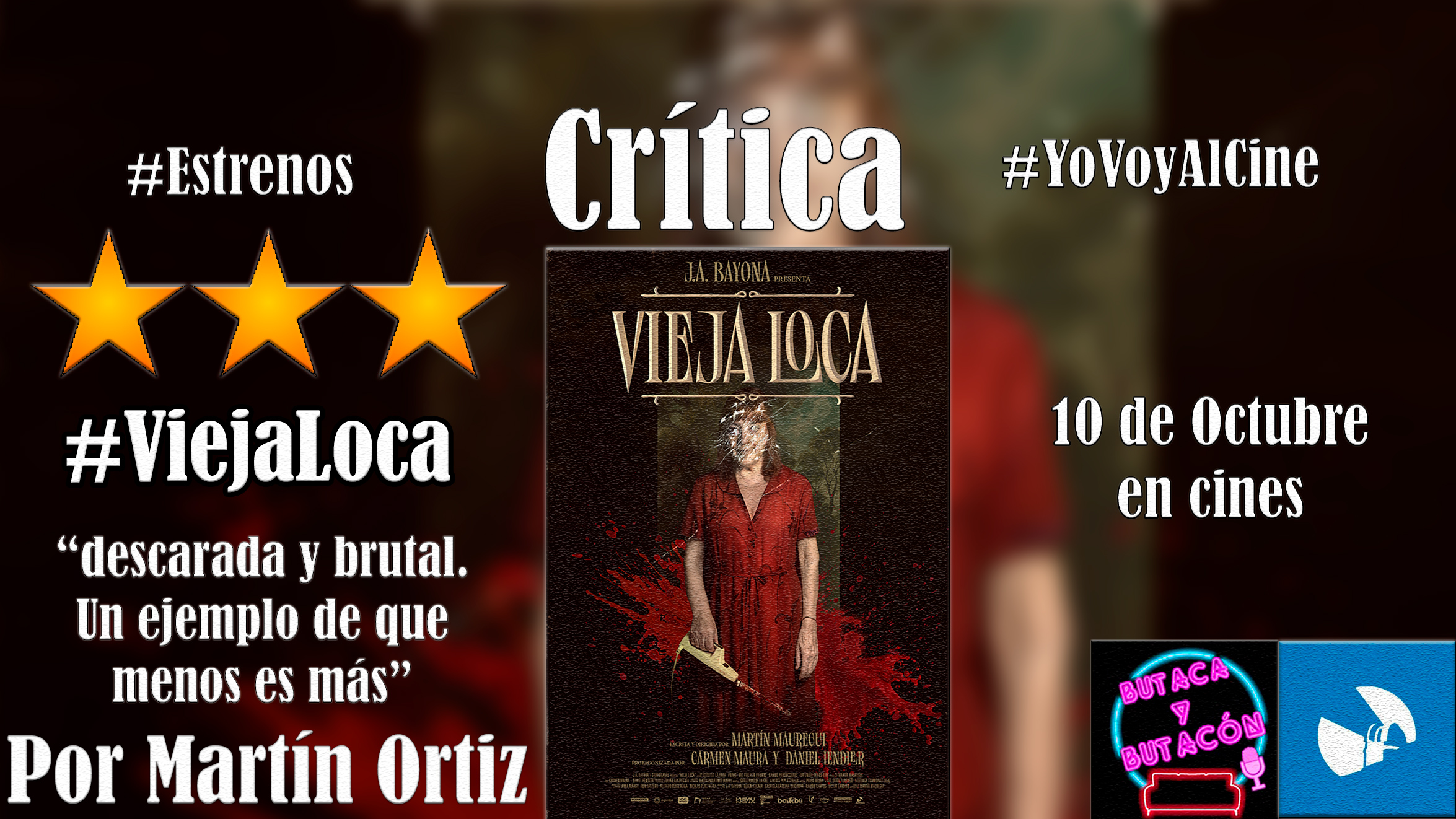 'Vieja Loca': Carmen Maura se adentra en el terror más loco