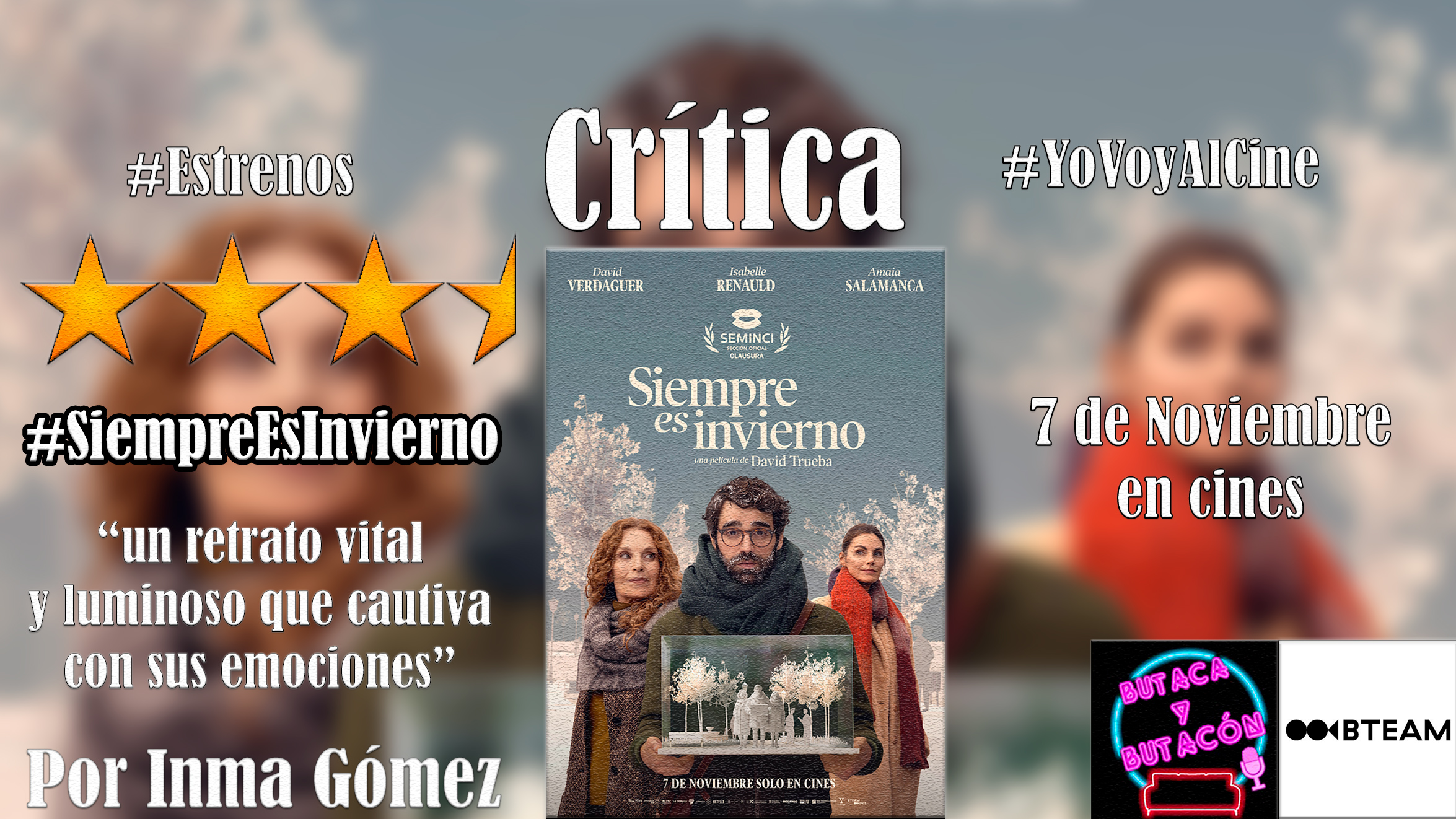 'Siempre es invierno': Tragicomedia vital