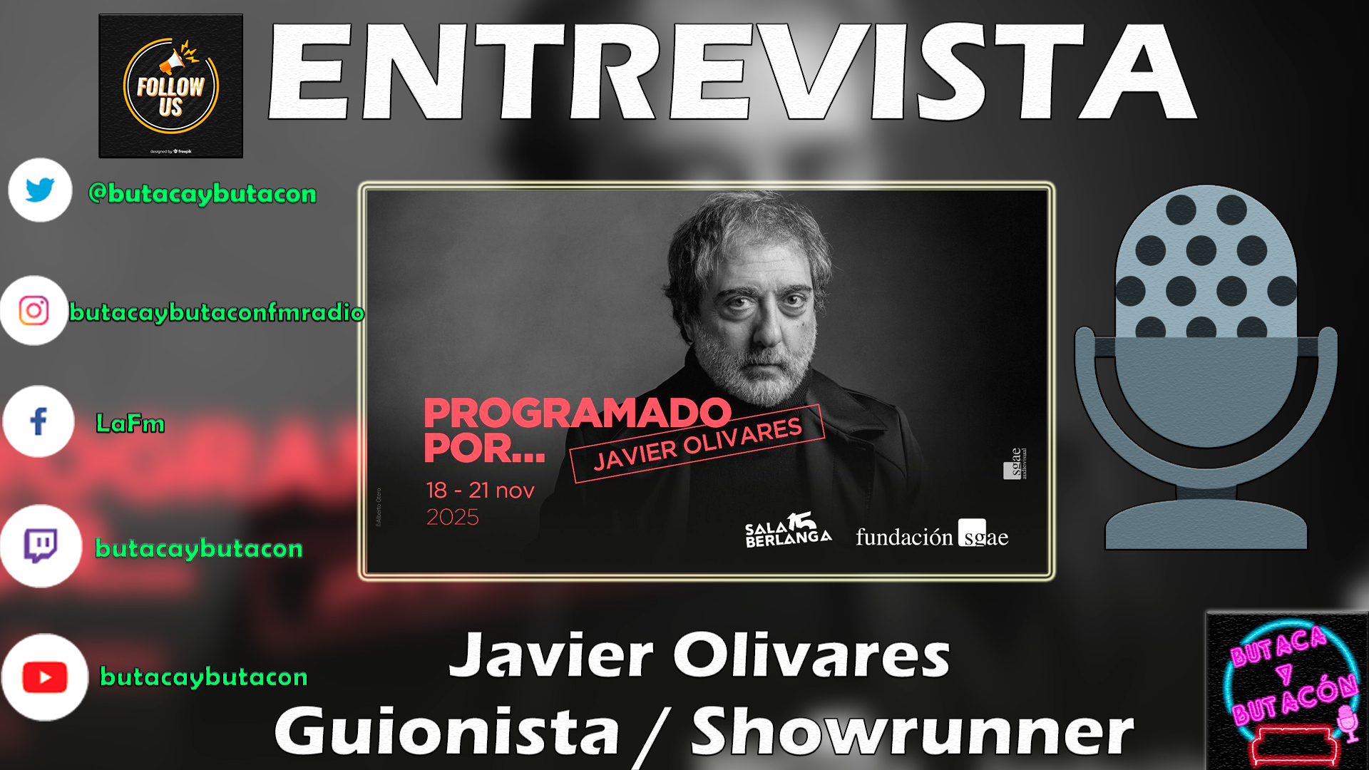 Javier Olivares, protagonista del ciclo 'Programado por...' de la Fundación SGAE