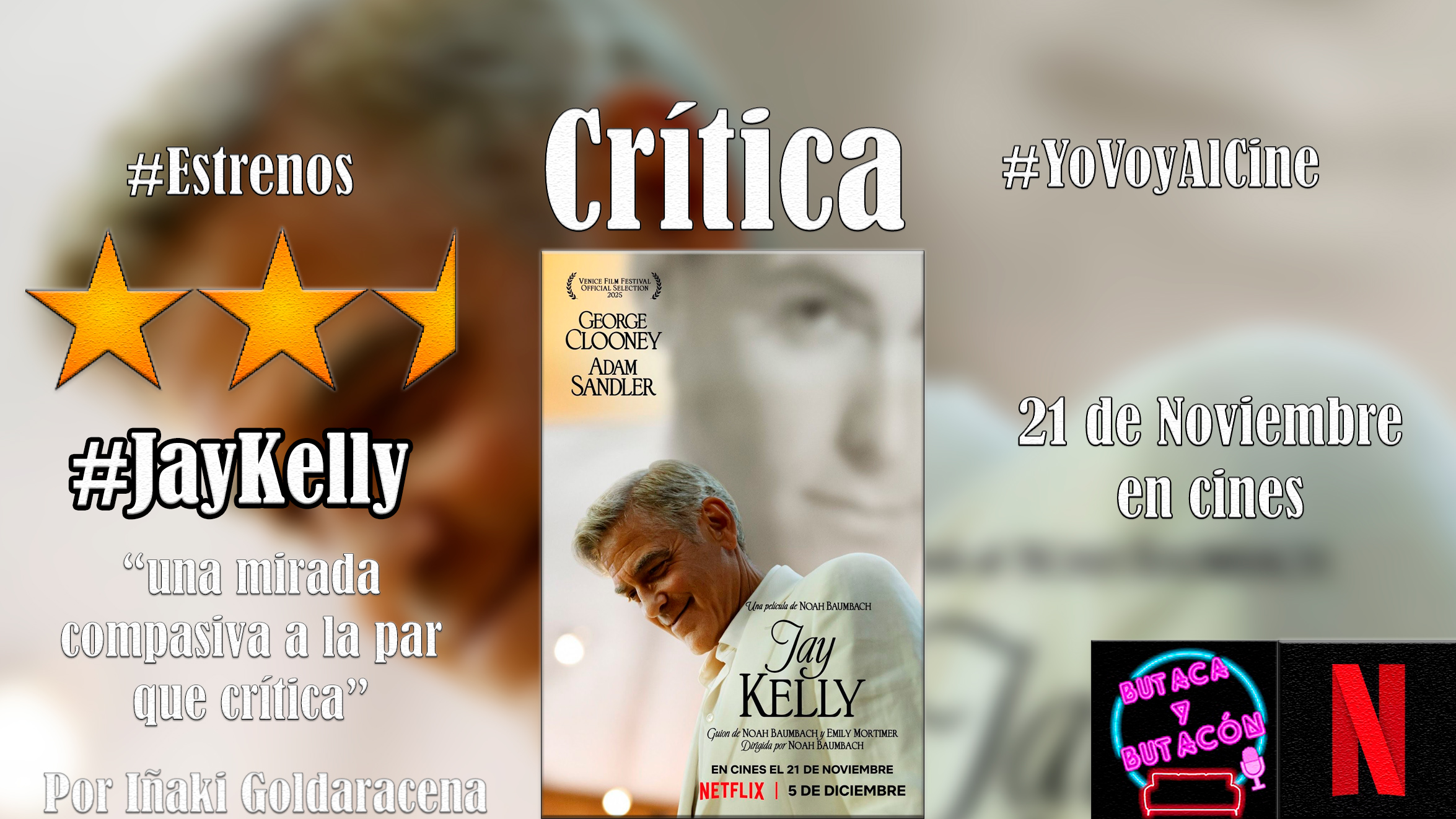 'Jay Kelly':  una mirada compasiva a aquellos que pensamos que no la merecen por tenerlo todo