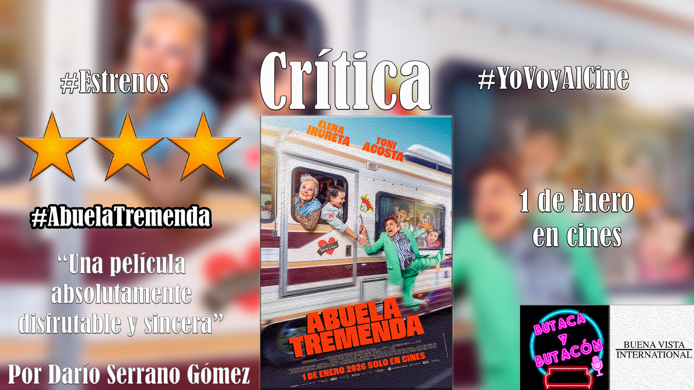 'Abuela tremenda': una diversión sincera