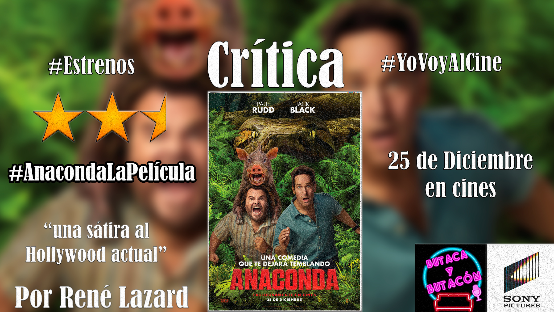 'Anaconda': Una satírica crítica al Hollywood moderno sin mucha anaconda a la vista