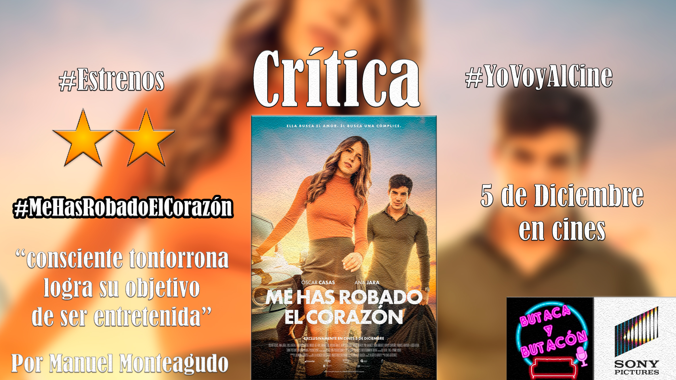 'Me has robado el corazón': Una comedia romántica conscientemente tontorrona