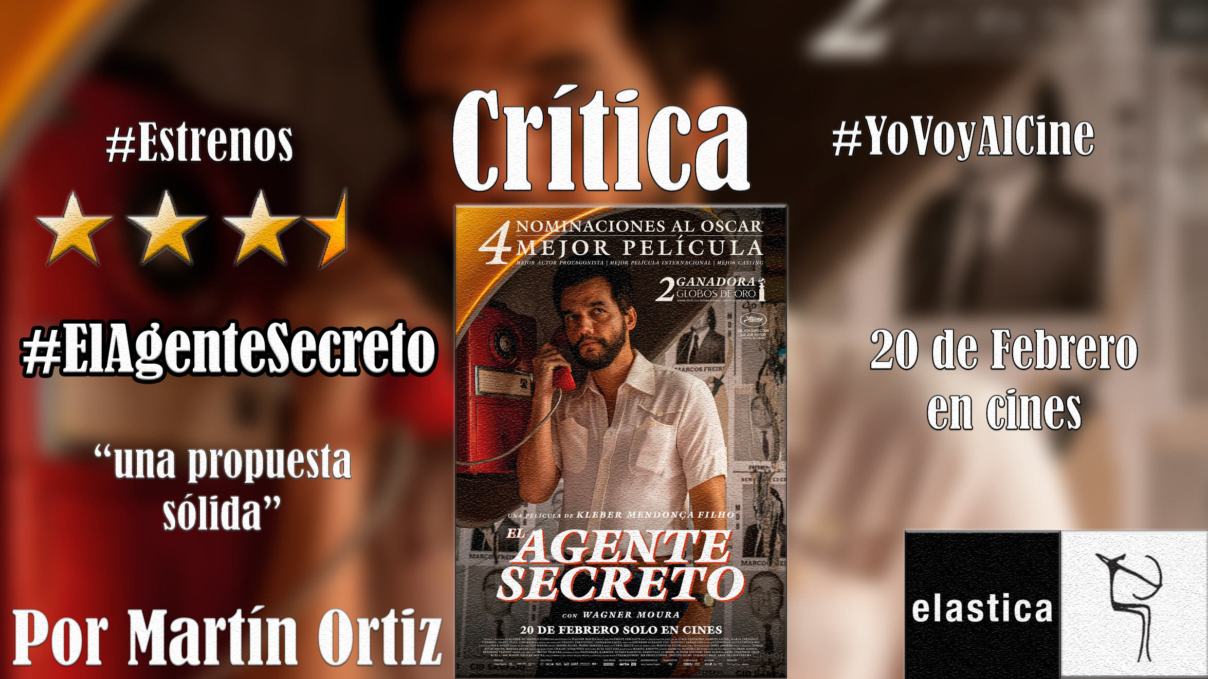 'El Agente Secreto': Divertida como una samba y elegante como la bossa nova