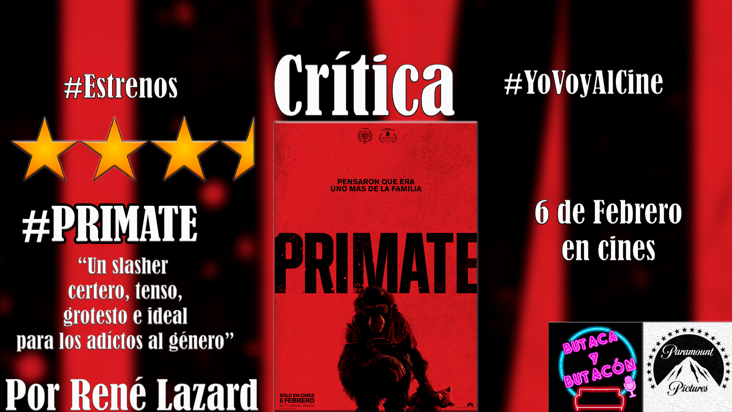 'Primate': un slasher tenso, elemental, grotesco y muy ochentero