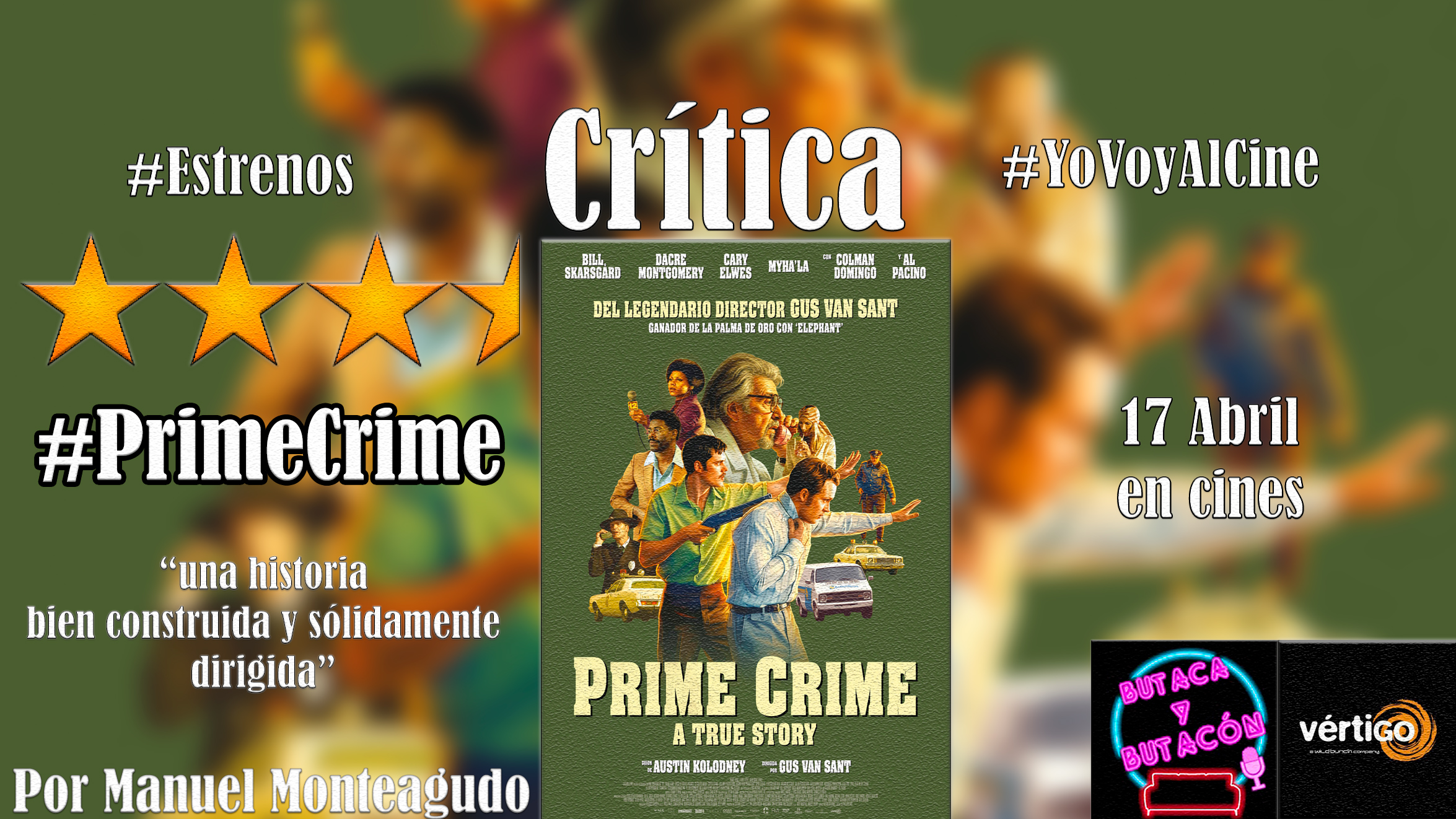 'Prime Crime: A true Story' Un estupendo regreso de Gus Van Sant